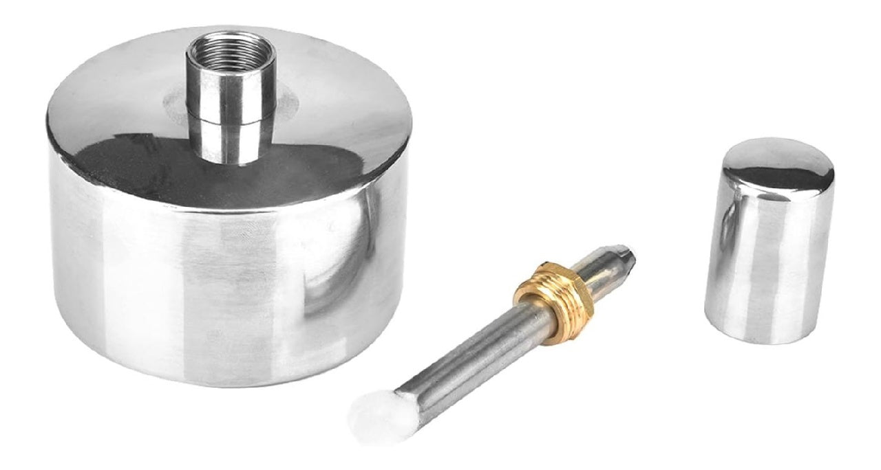 a Alcool Bruleur Acier Inoxydable avec vis meche cuivre fin pour Laboratoire
