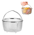 vapeur Panier en acier inoxydable 18 cm passoire pour legumes fruits passoire pour casserole instantanee autocuiseur cuiseur a riz casseroles de cuisson