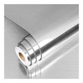 Adhesif Papier pour Meuble Cuisine Agente Epaissir 60x500cm Film Autocollant pour Meuble Agente Aspect Metal Revetement Plan de Travail Adhesif Frigo Credence Impermeable Resistant a l'Huile