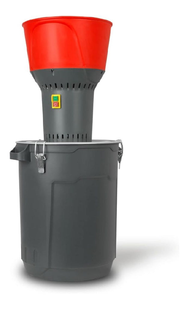 a Moulin Cereales Electrique Reservoir de 50 L ainsi que Tremie du 13 litres Moteur Puissant 1300W 400kg/h Moulin a Grains avec Lame Robuste en Acier Inox 5 Tamis inclus Broyeur pour Cereales