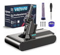 Batterie Remplacement de Compatible avec V8 Animal Absolute Fluffy Ecovoltix Batterie pour SV10 Aspirateur avec 2 Filtres